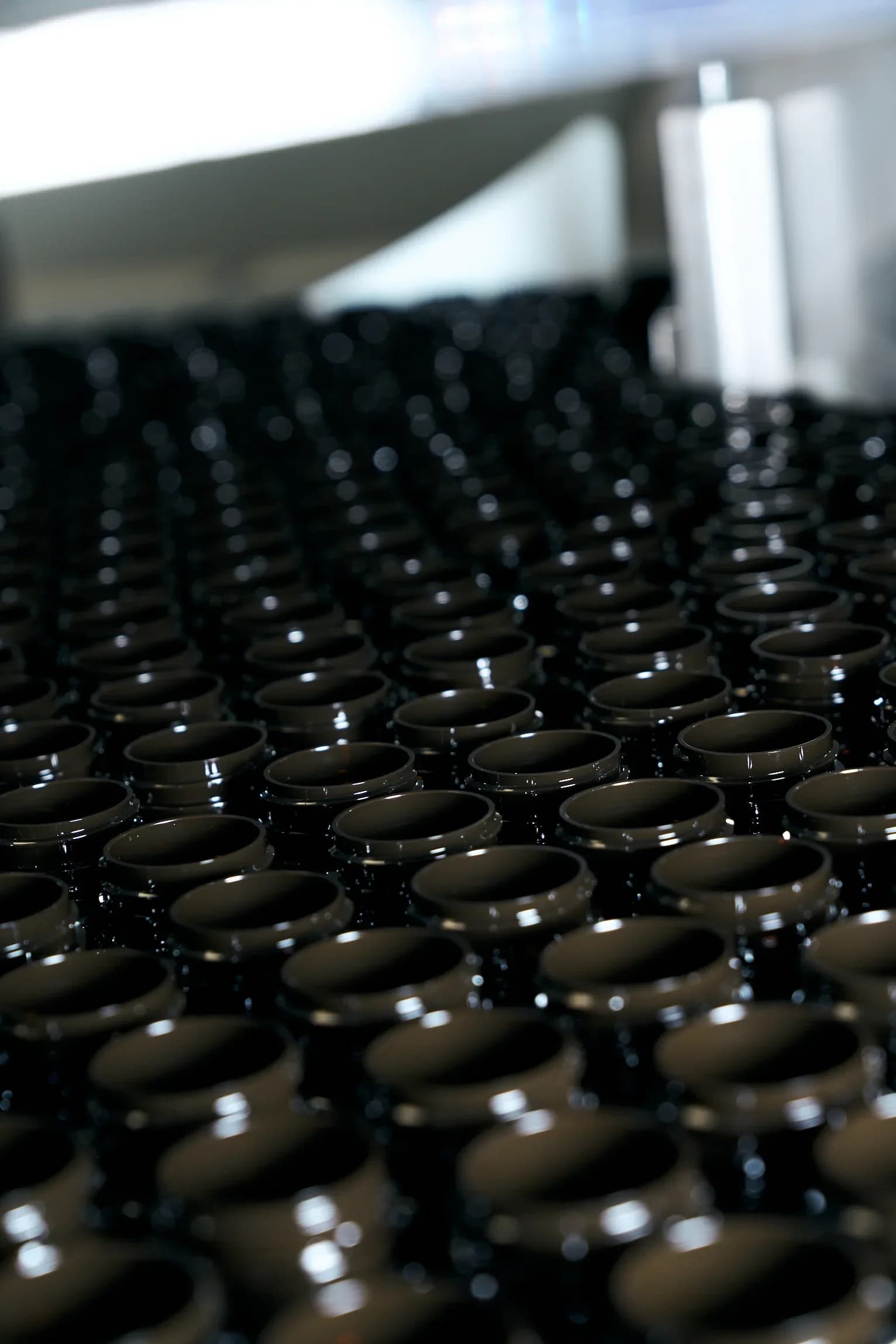 Filled jars on the line in Rijnsburg